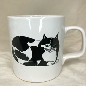 Vintage Black and White Cat